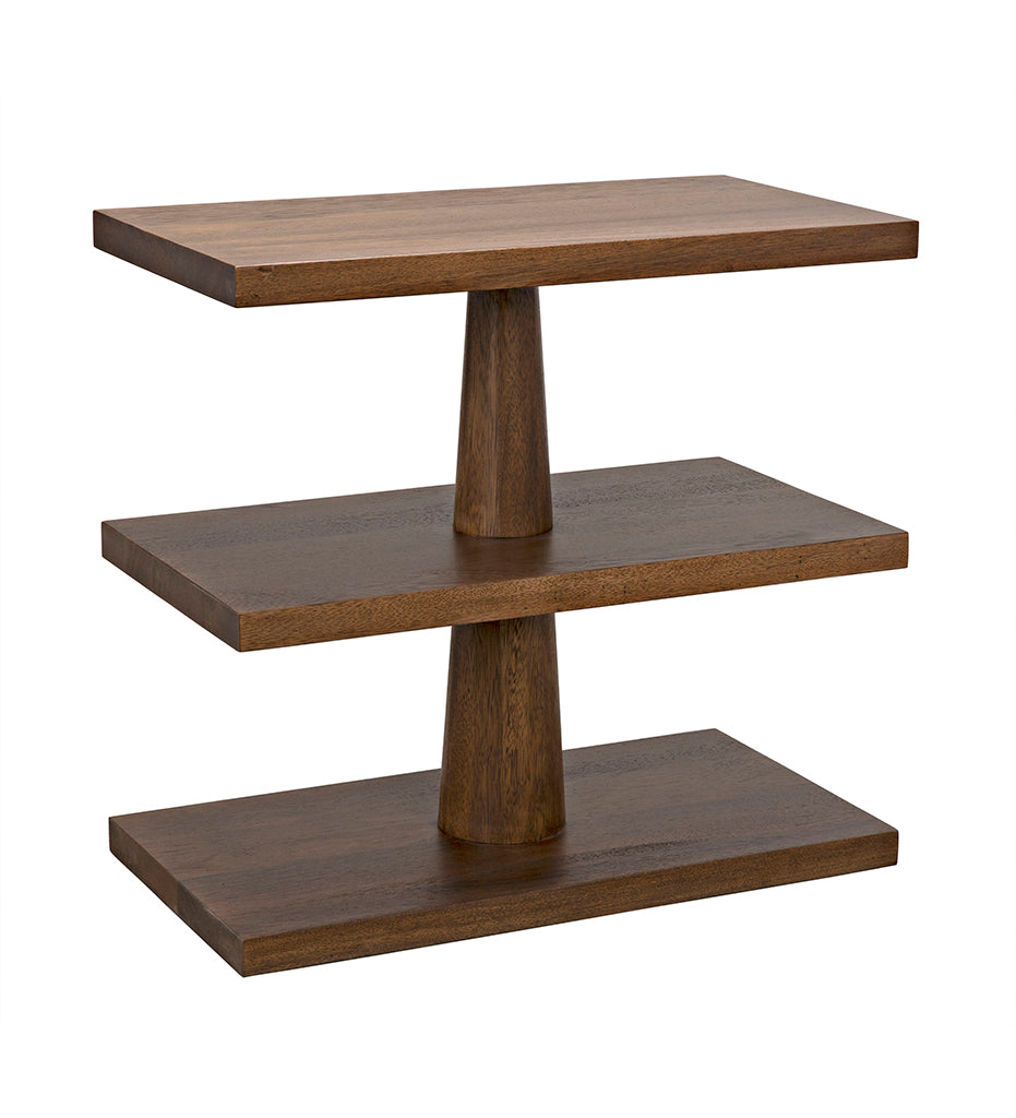 Noir Fatima Side Tables - Dark Walnut GTAB382DW