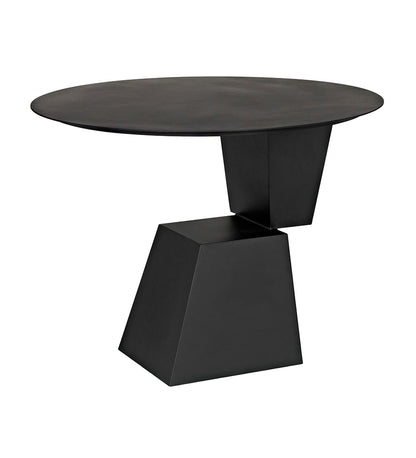 Noir Round Pieta Table GTAB571MTB