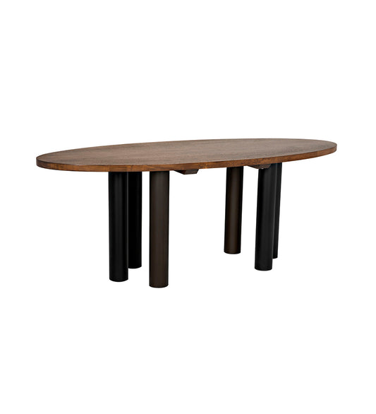 Noir Journal Oval Dining Table GTAB572DW