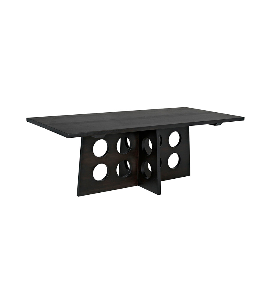 Noir Carlo Dining Table - Ebony Walnut GTAB574EB