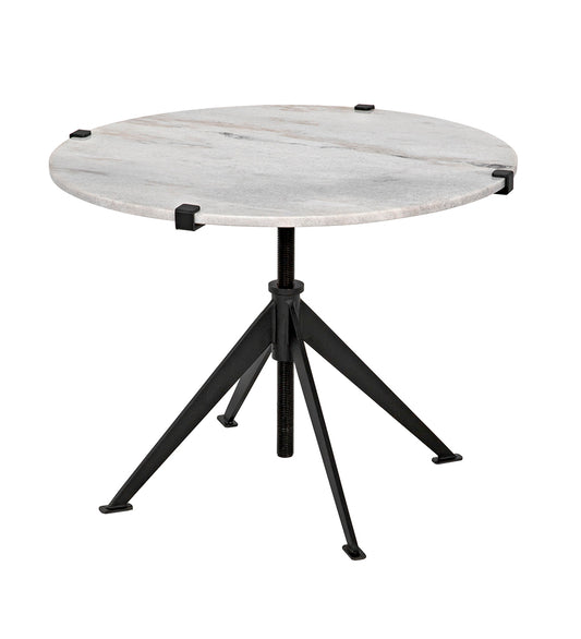 Noir Edith Adjustable Side Tables - Large GTAB679MTB-L