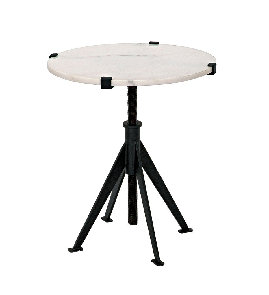 Noir Edith Adjustable Side Tables GTAB679MTB-S