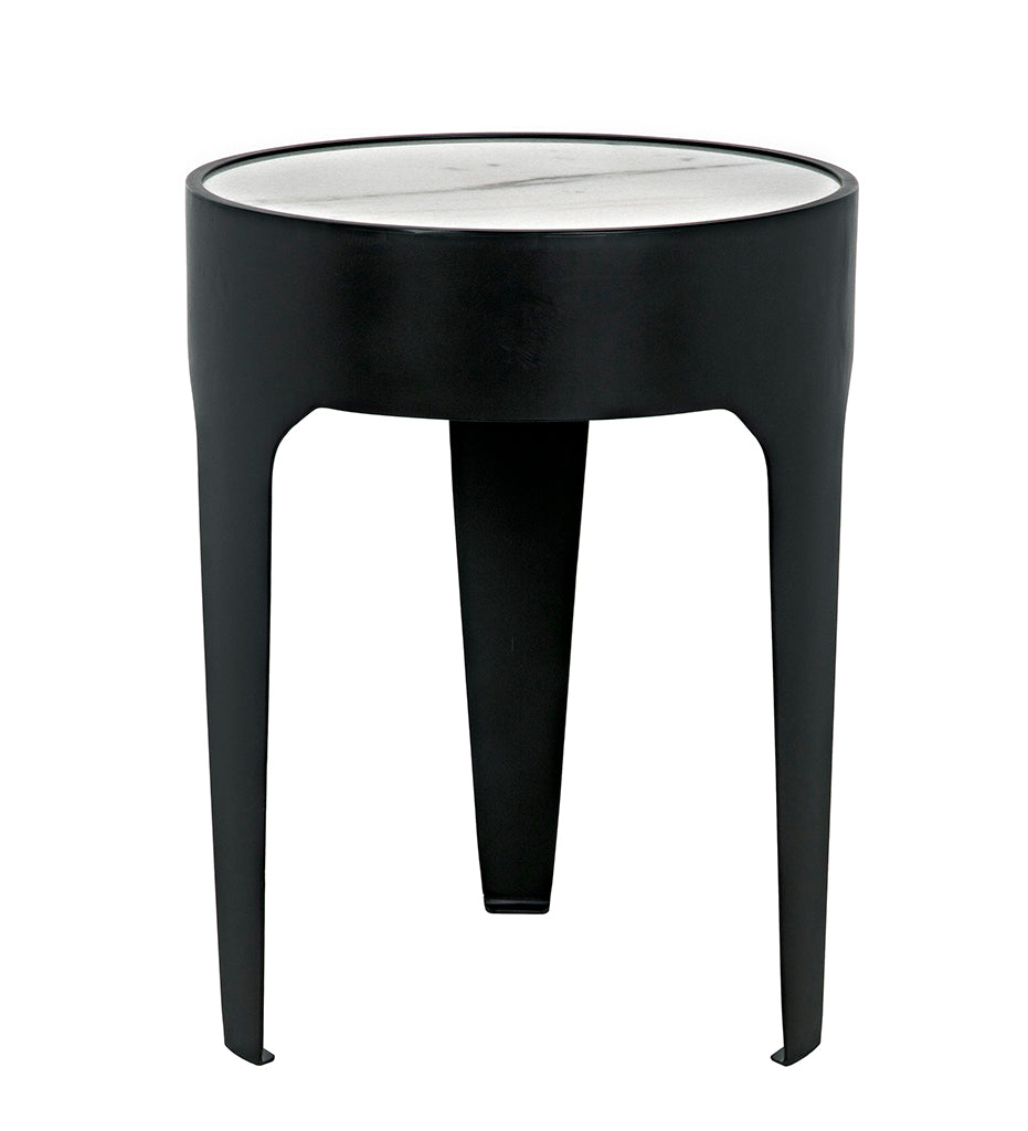 Noir Cylinder Side Tables - Small GTAB693MTB