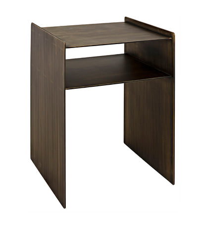 Noir Cyrus Side Tables - Aged Brass GTAB828AB