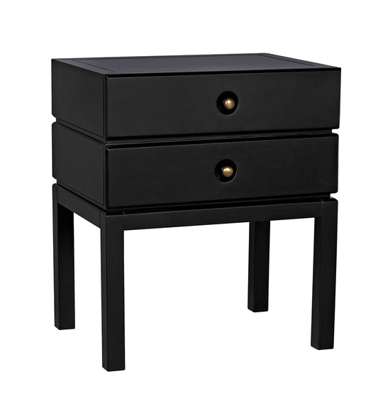 Noir Andras Side Tables - Black GTAB944B