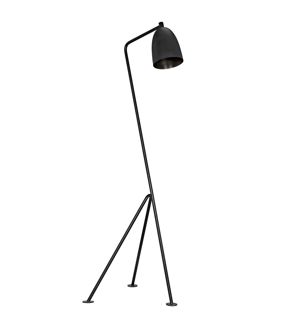 Noir Asti Floor Lamp - Black Steel LAMP445MTB