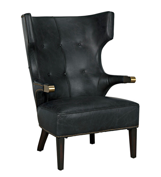 Noir Heracles Chair - Leather LEA-C0387-1D