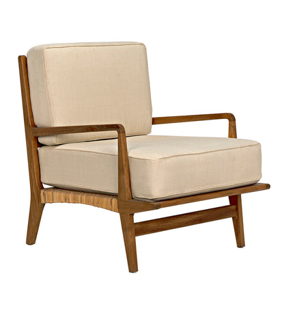 Noir Allister Chair - Teak and Rattan SOF202T