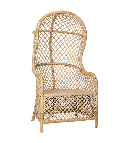 Noir Gigi Chair - Rattan