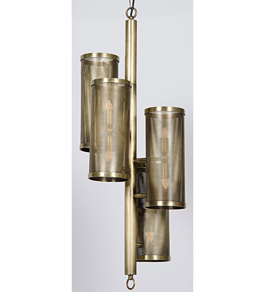 Noir Pisa Pendant - Metal with Brass Finish