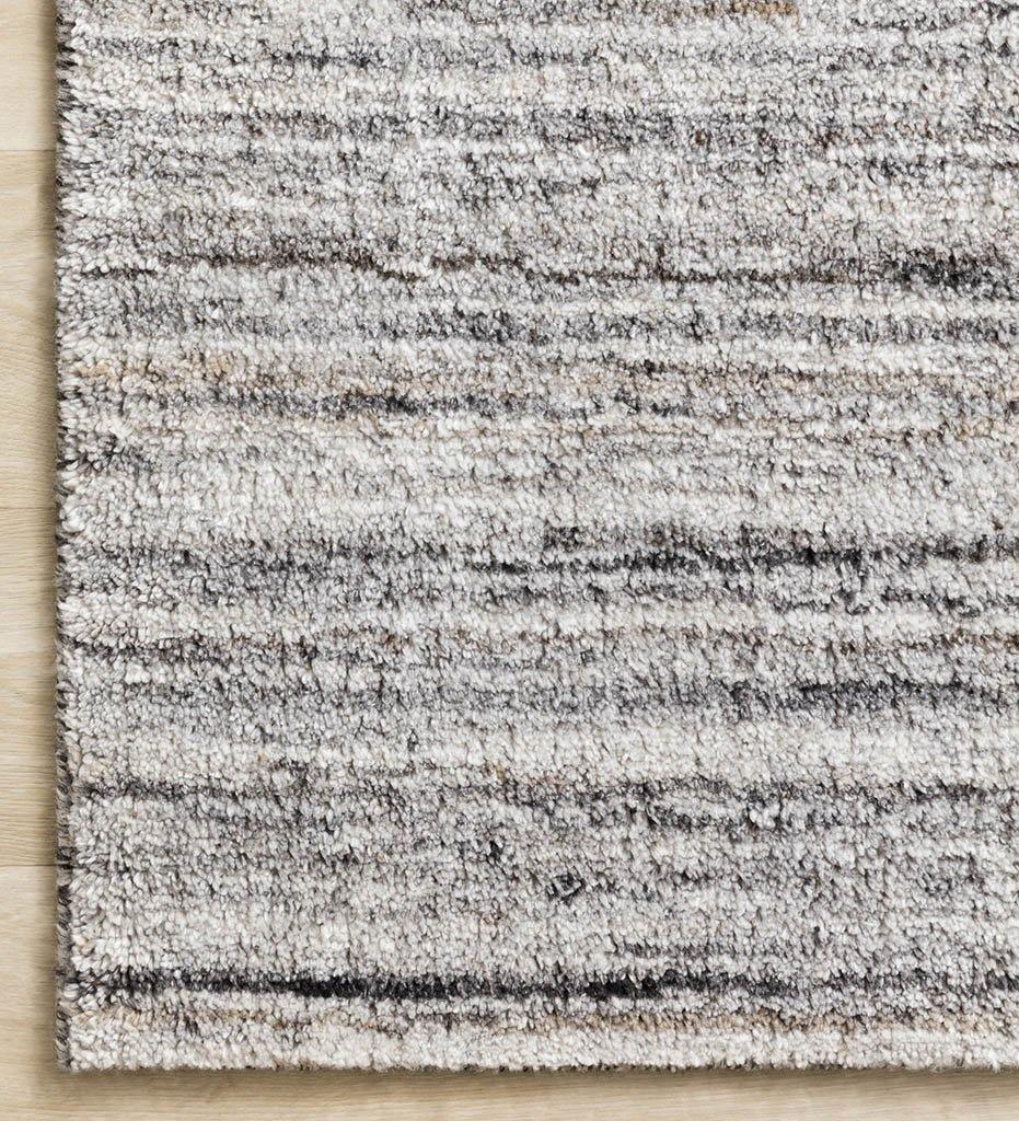 Brandt BRA-01 Silver / Stone Rug closeup