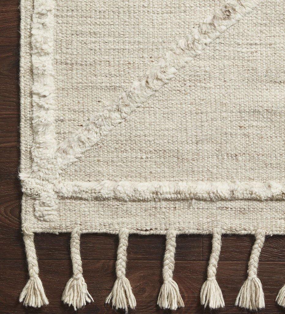 Iman IMA-05 Beige / Ivory Rug closeup